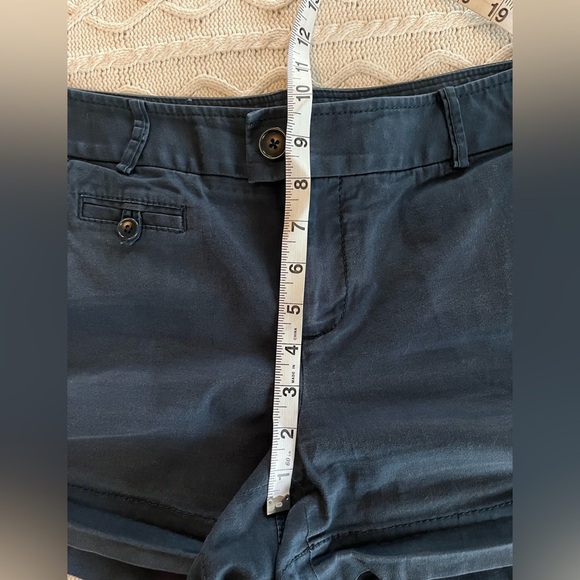 Banana Republic Navy Cotton Stretch Short Women’s Size 6 - Picture 8 of 10